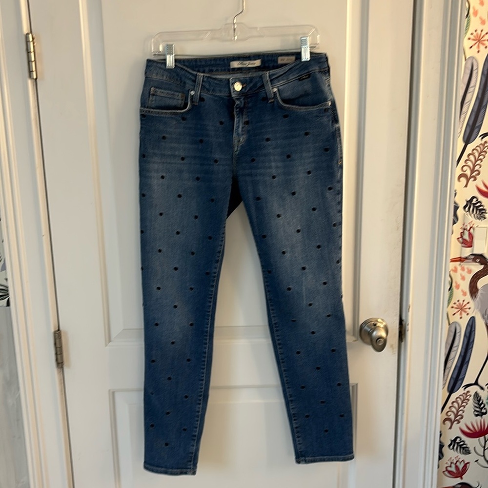 Really Cute Mavi Jeans with Polka Dots size 29